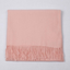 Imagination Hunt pink shawl folded to show its fringe