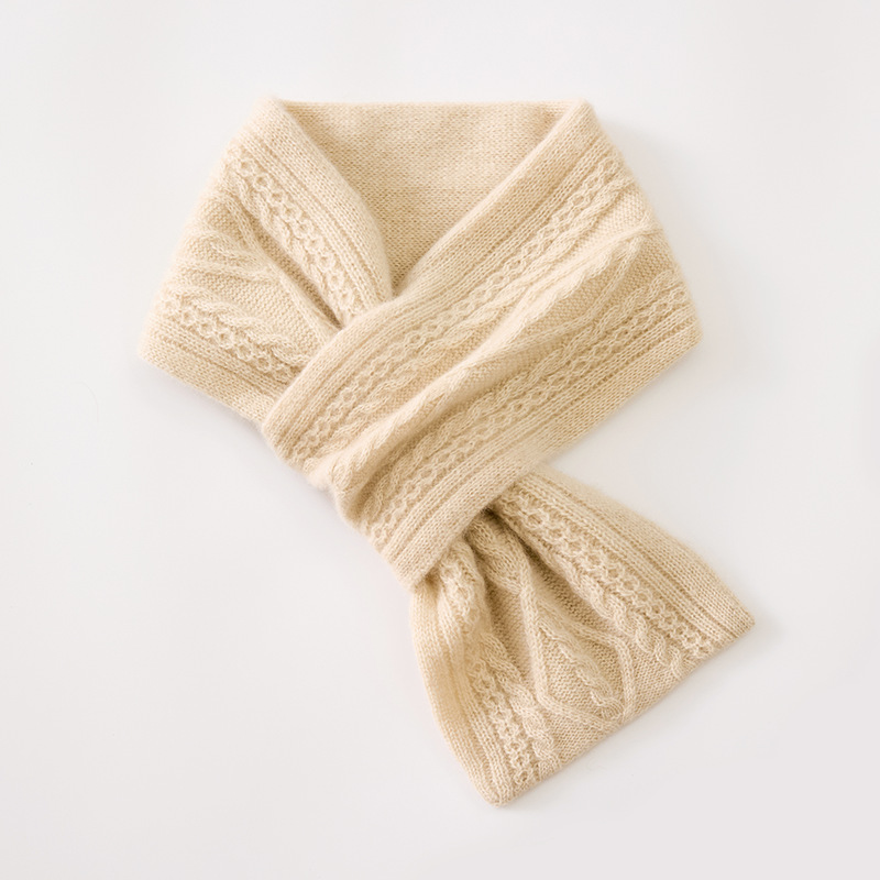 Imagination Hunt Cashmere Ribbed Scarf additional product photo