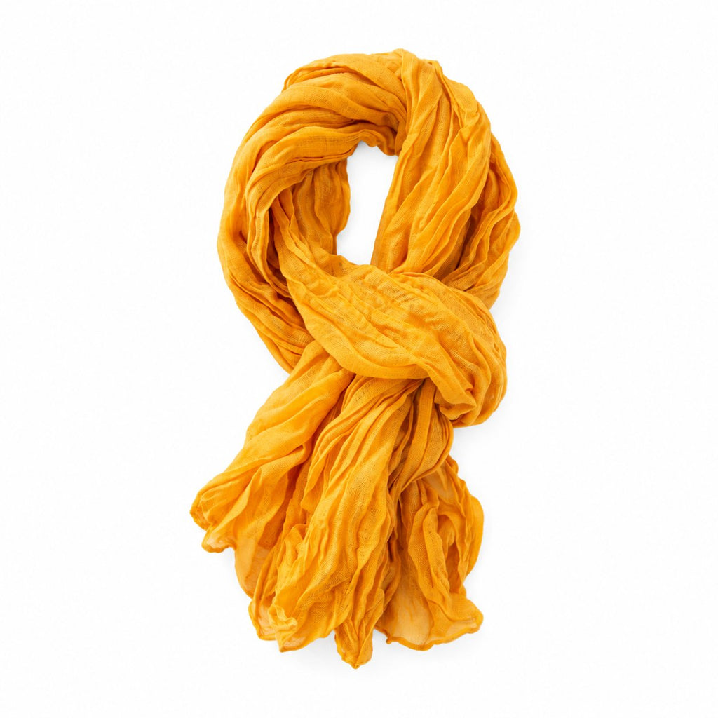 Imagination Hunt Cotton and Linen Crinkle Scarf studio product photo