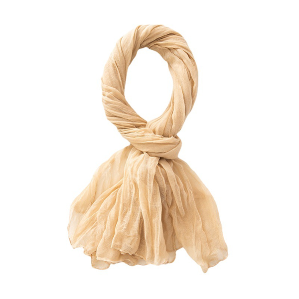 Imagination Hunt Cotton and Linen Crinkle Scarf additional product photo