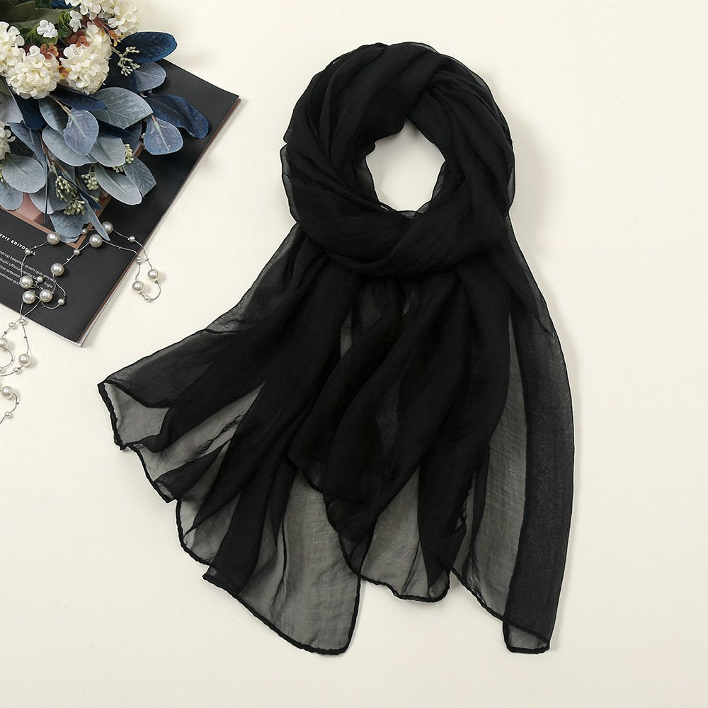 Imagination Hunt Polyester Sheer Neck Scarf additional product photo
