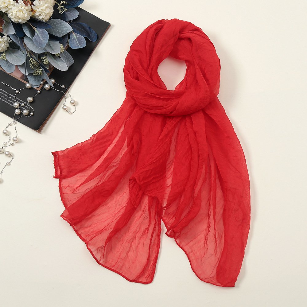 Imagination Hunt Polyester Sheer Neck Scarf Secondary image