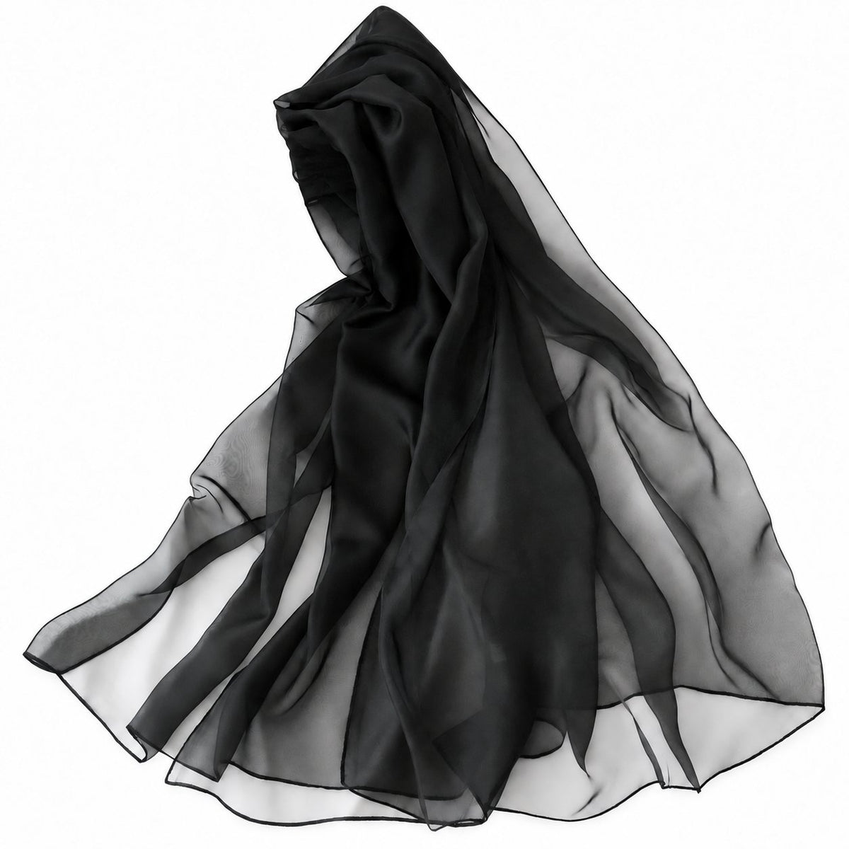 Imagination Hunt Polyester Sheer Draped Scarf studio product photo Main image