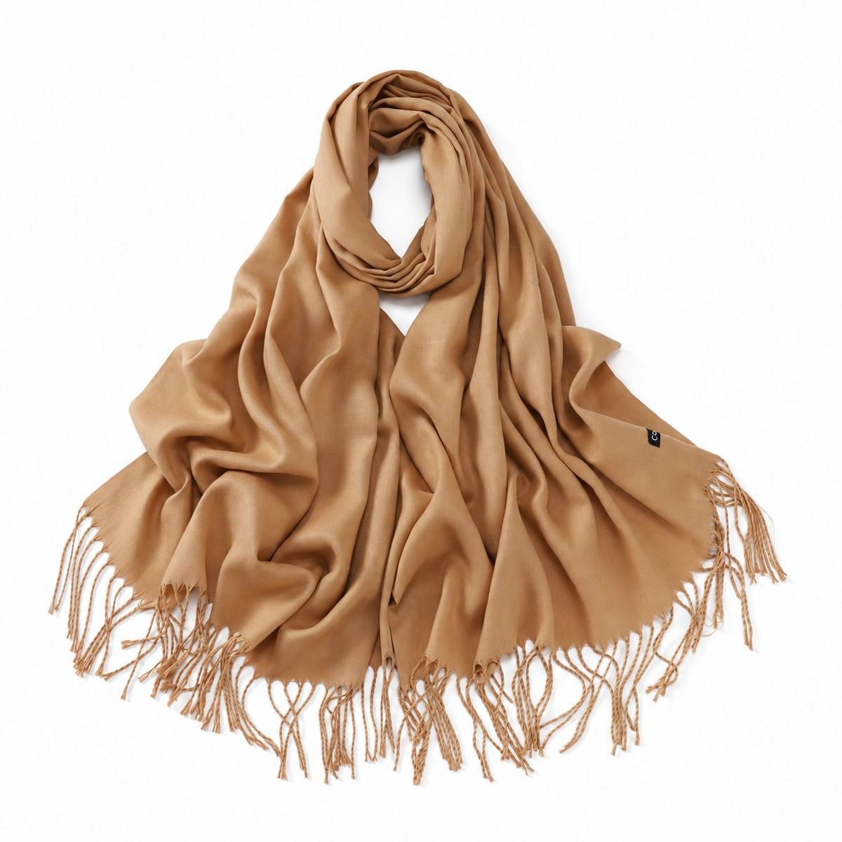 Imagination Hunt Cashmere Tassel Scarf Wrap studio product photo