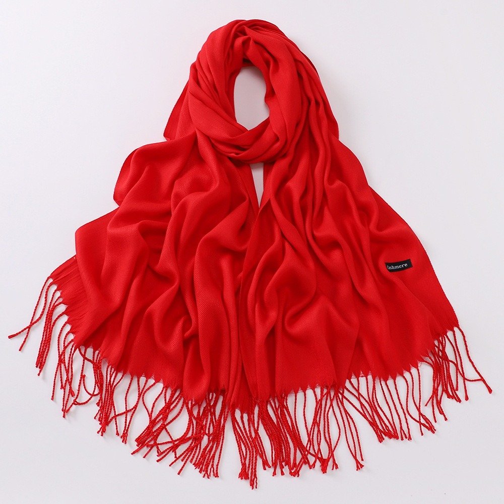 Imagination Hunt Cashmere Tassel Scarf Wrap additional product photo