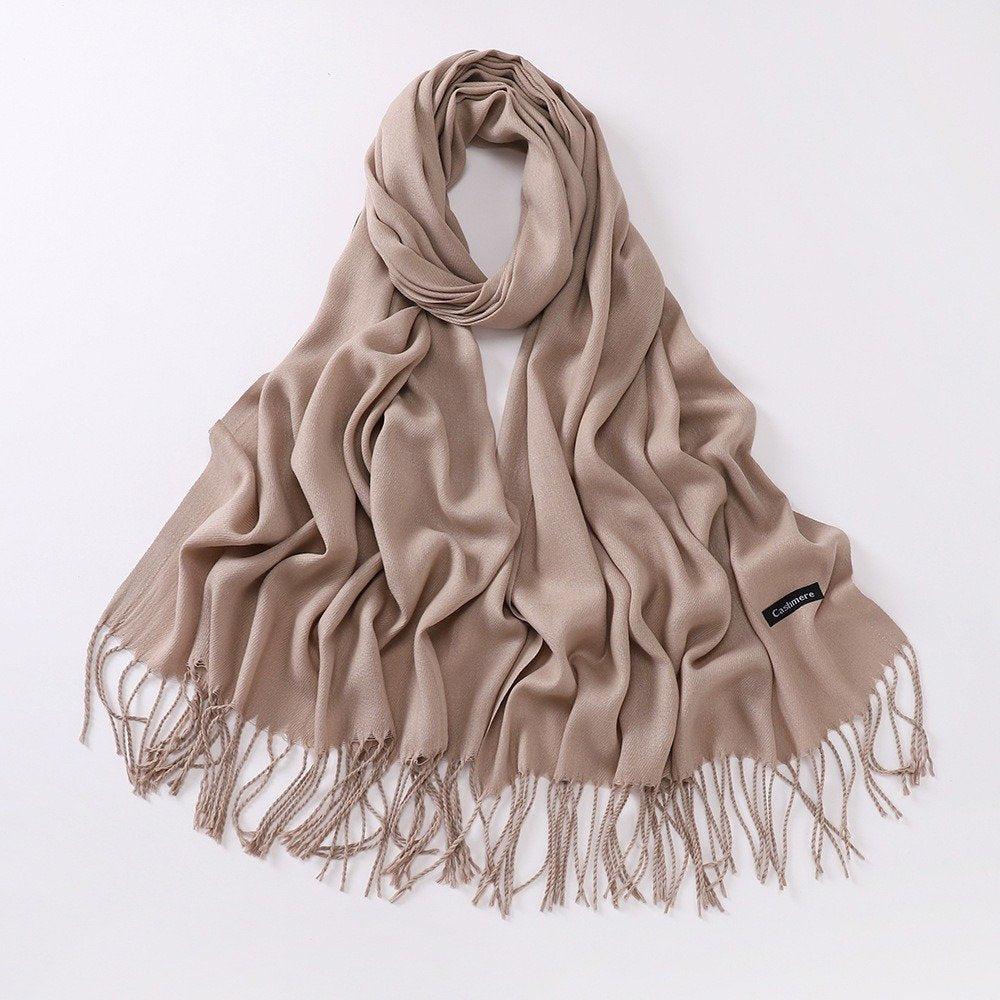Imagination Hunt Cashmere Tassel Scarf Wrap additional product photo