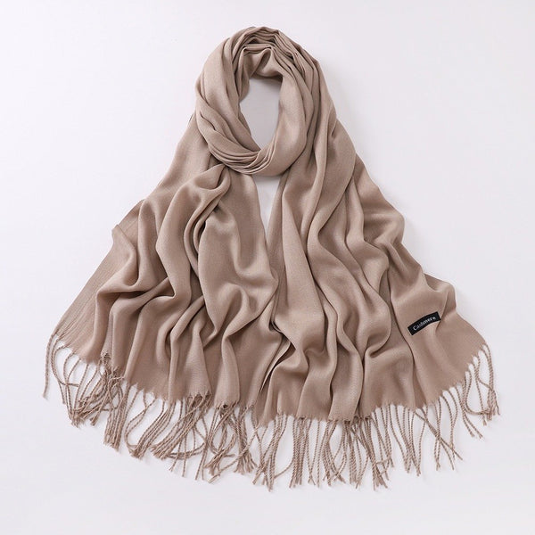 Imagination Hunt Cashmere Tassel Scarf Wrap additional product photo