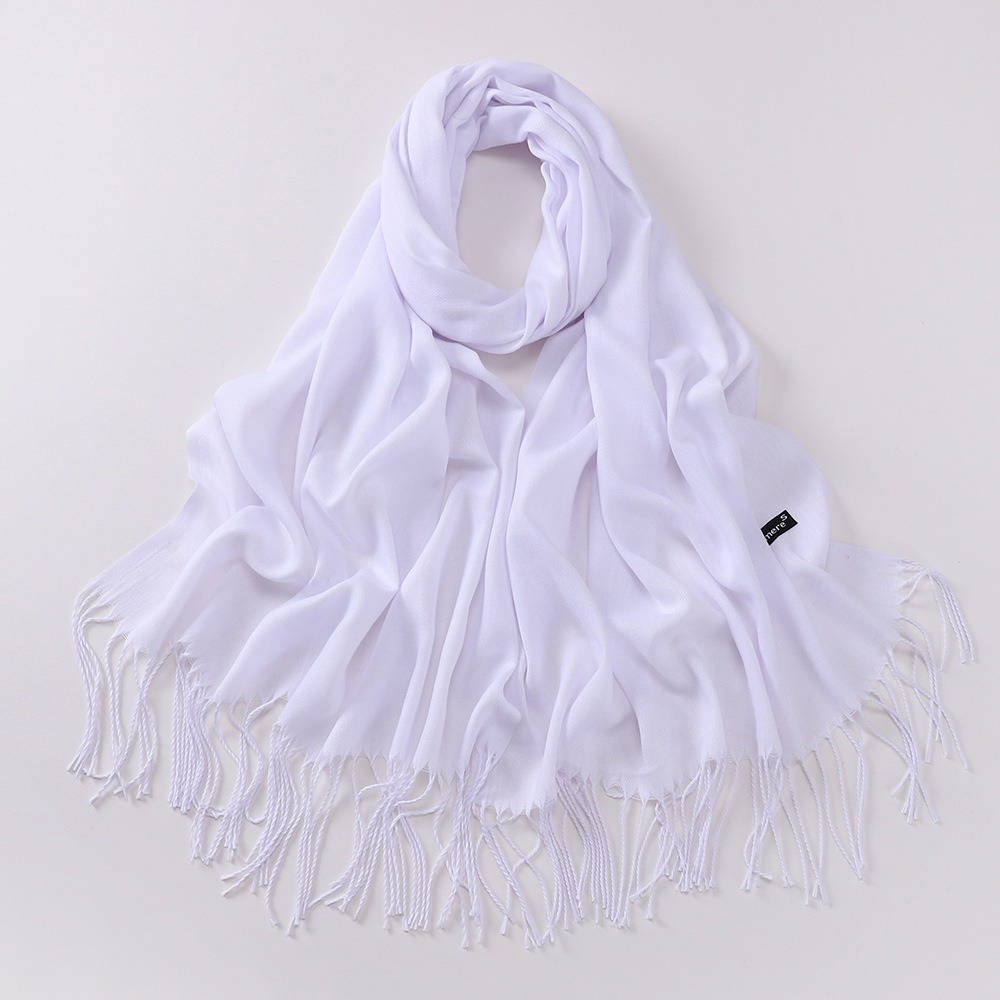 Imagination Hunt Cashmere Tassel Scarf Wrap additional product photo