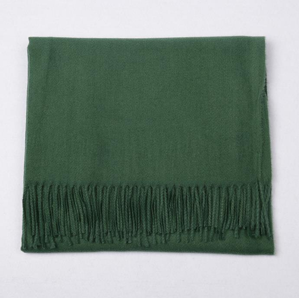 Imagination Hunt Cashmere Wool and Viscose Fringed Wrap additional product photo