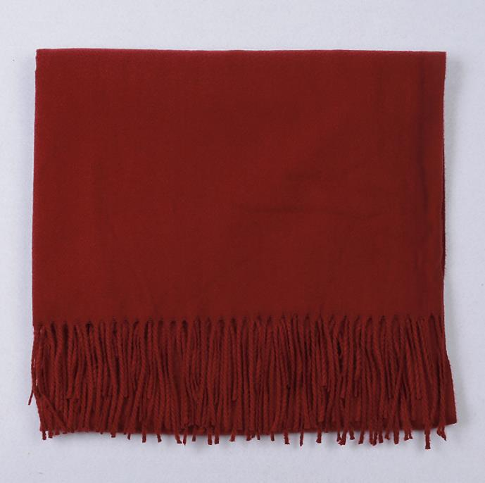 Imagination Hunt Cashmere Wool and Viscose Fringed Wrap additional product photo