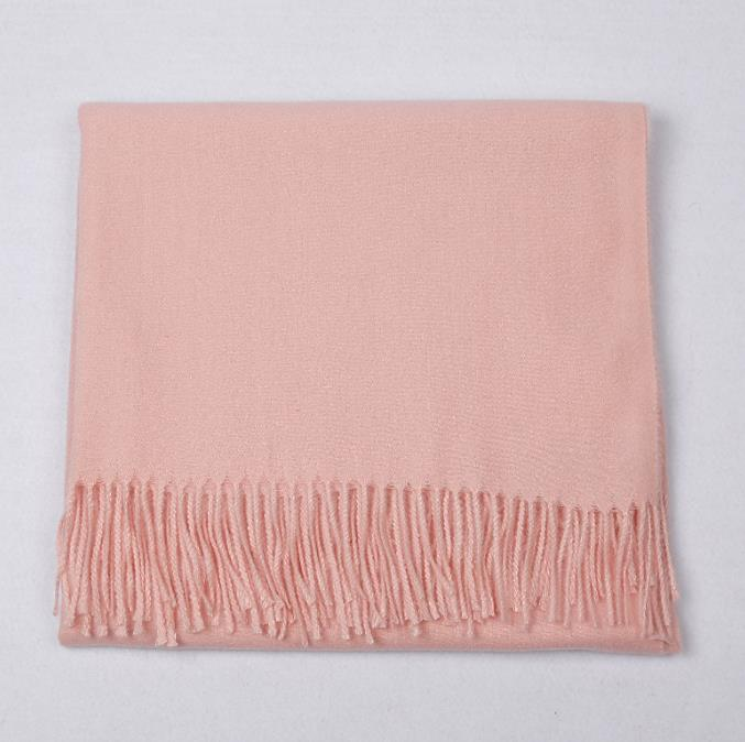 Imagination Hunt Cashmere Wool and Viscose Fringed Wrap additional product photo