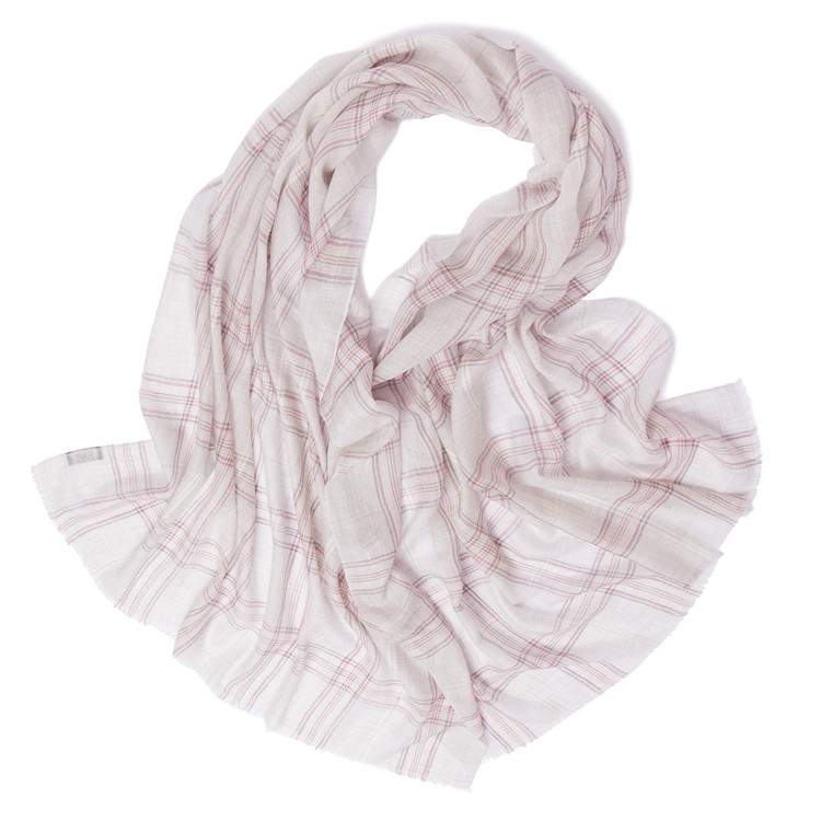 Imagination Hunt Cashmere Windowpane Plaid Wrap additional product photo