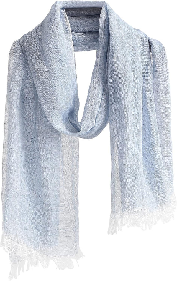 Imagination Hunt Linen Slub Fringe Scarf studio product photo