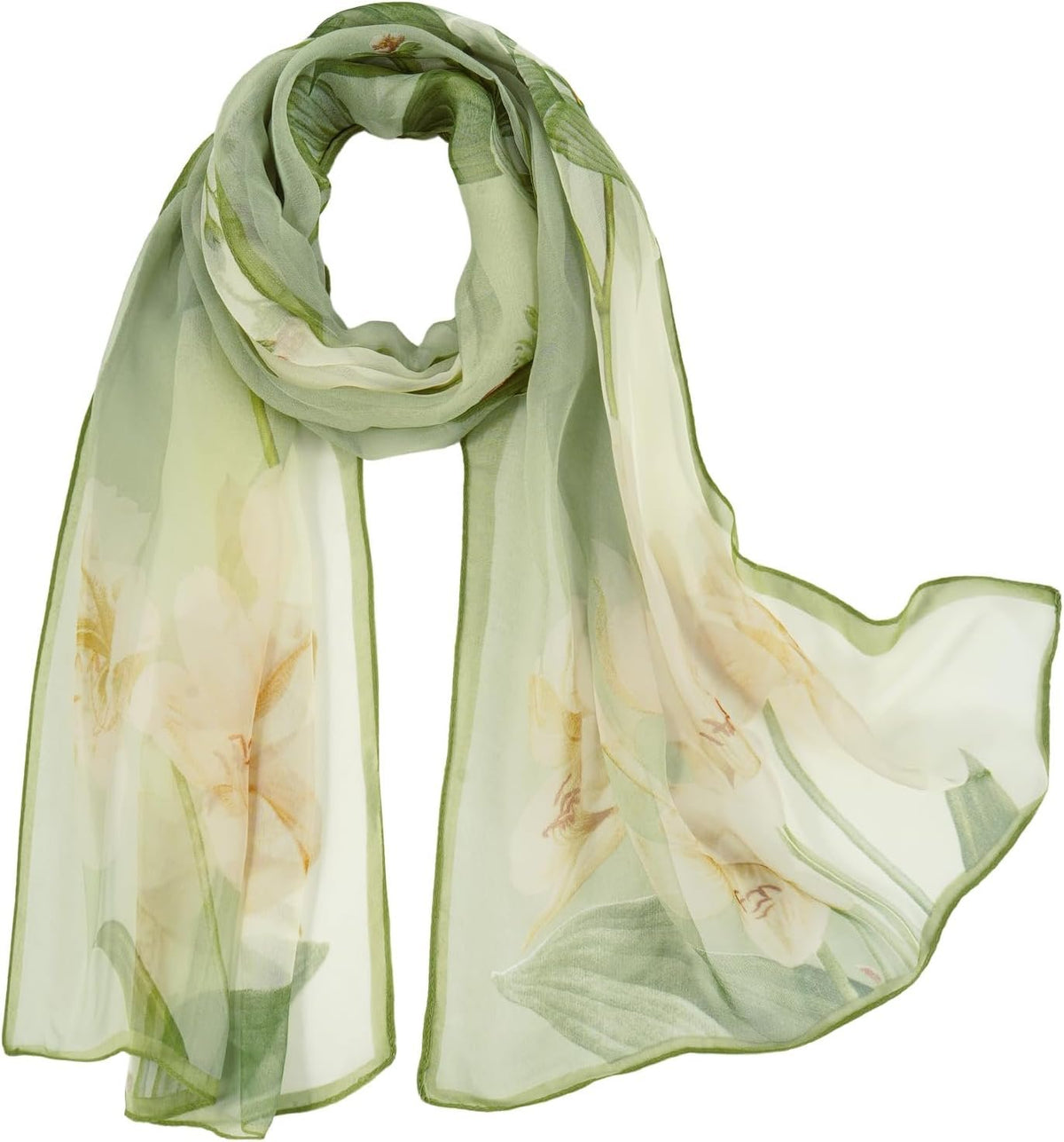 Imagination Hunt Patterned Chiffon Wrap additional product photo