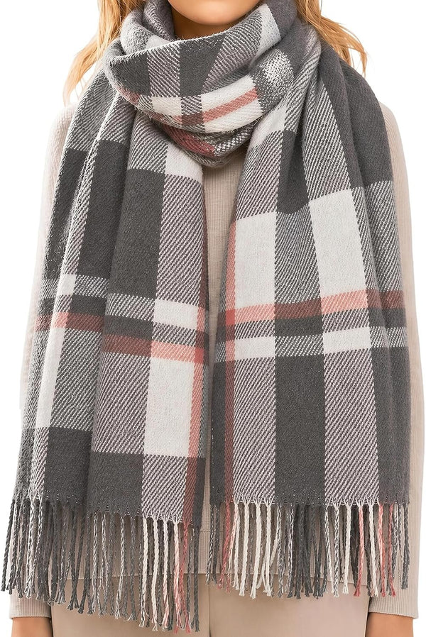 Imagination Hunt Acrylic Plaid Shawl additional product photo