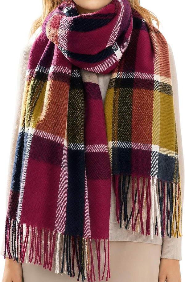 Imagination Hunt Acrylic Plaid Shawl additional product photo