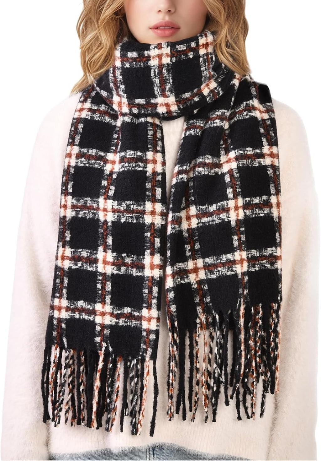 Imagination Hunt Polyester Plaid Wrap additional product photo