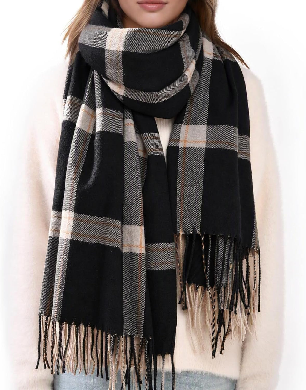 Imagination Hunt Polyester Plaid Wrap additional product photo