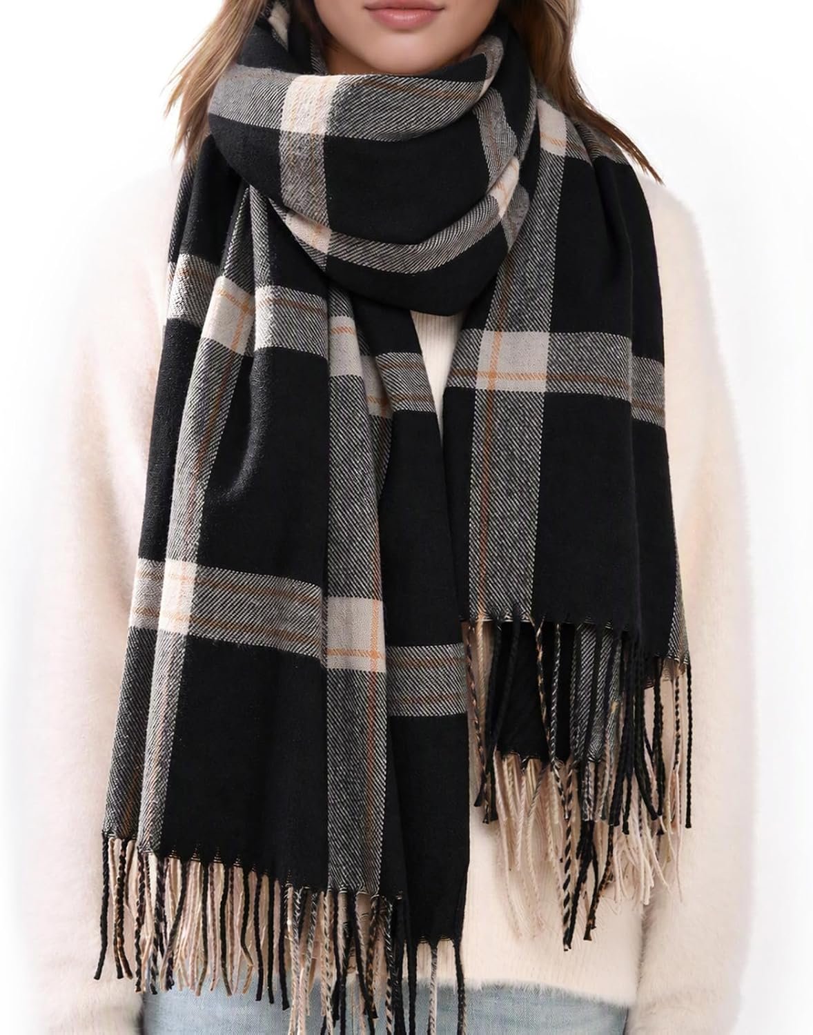 Imagination Hunt Polyester Plaid Wrap additional product photo