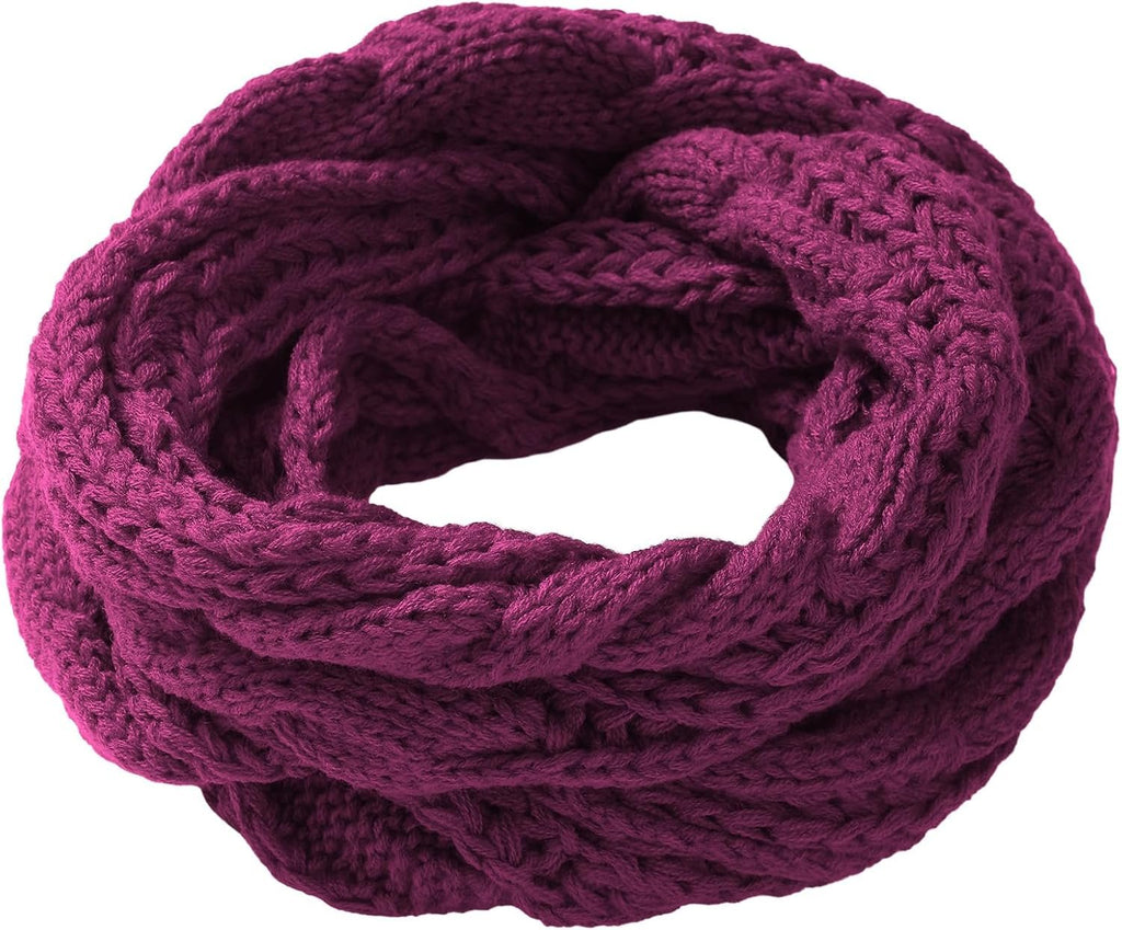 Imagination Hunt Polyester Cable Knit Infinity Scarf additional product photo