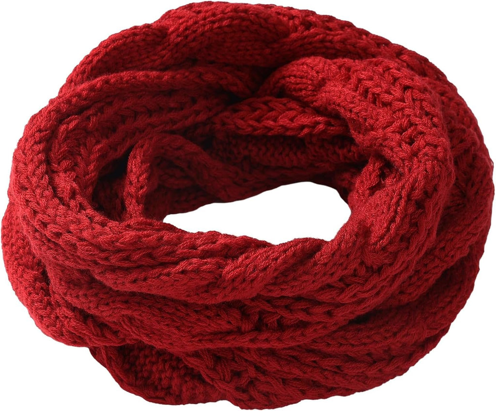 Imagination Hunt Polyester Cable Knit Infinity Scarf additional product photo