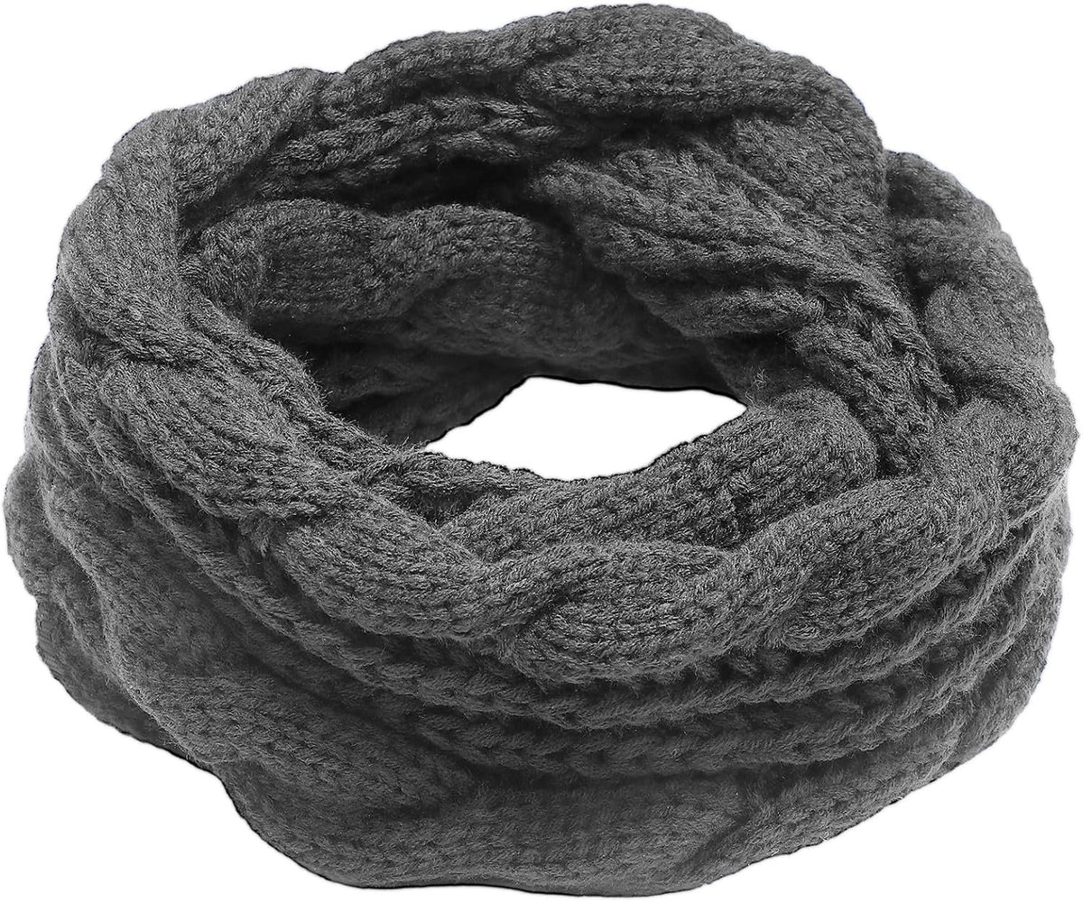 Imagination Hunt Polyester Cable Knit Infinity Scarf additional product photo