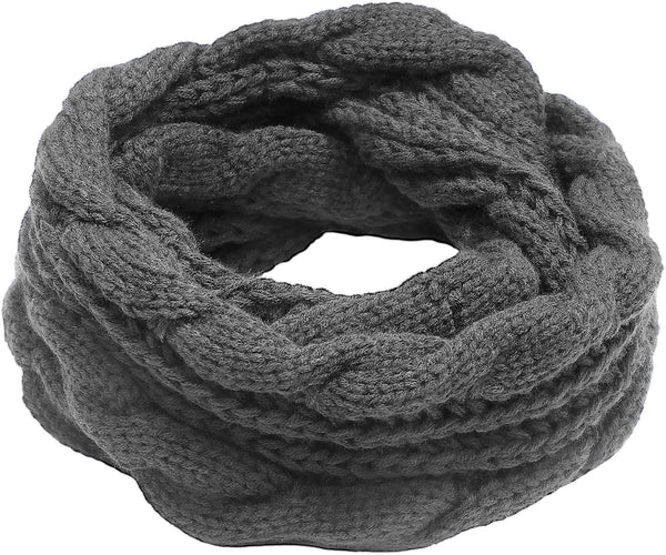 Imagination Hunt Polyester Cable Knit Infinity Scarf additional product photo
