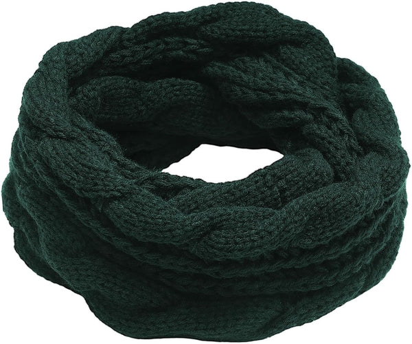 Imagination Hunt Polyester Cable Knit Infinity Scarf additional product photo