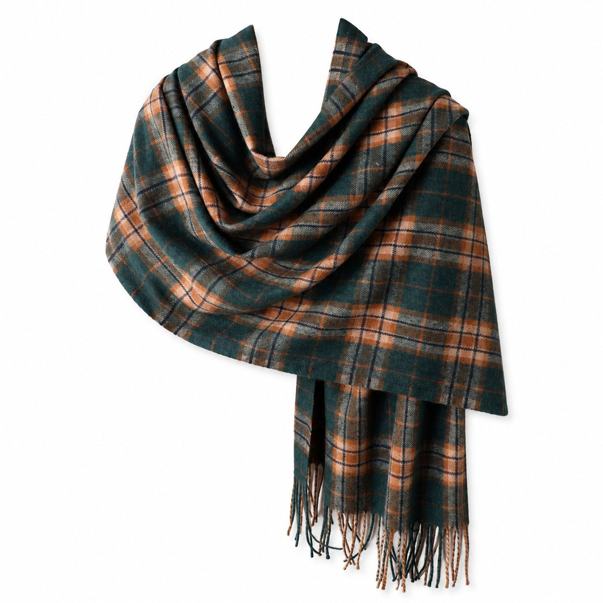 Imagination Hunt Polyester Checked Scarf Wrap studio product photo Main image