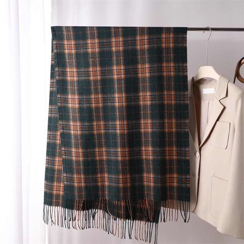 Imagination Hunt Polyester Checked Scarf Wrap Secondary image