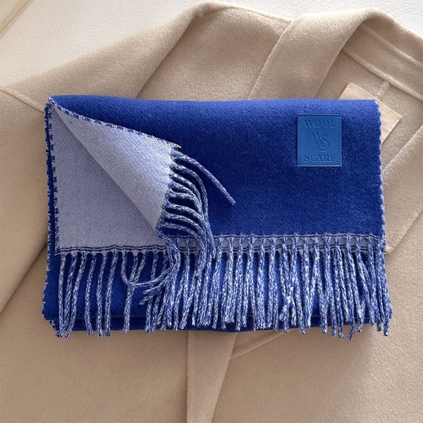 Imagination Hunt Wool Blend Fringed Scarf additional product photo